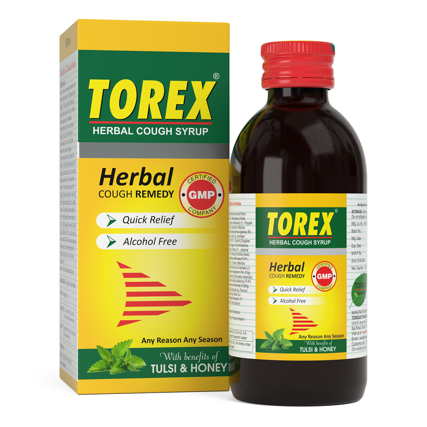 TOREX HERBAL COUGH SYRUP 100ML (A)